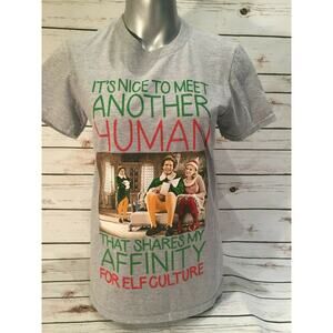 Elf Movie Christmas TShirt Nice to Meet Another Human Shares My Affinity Culture